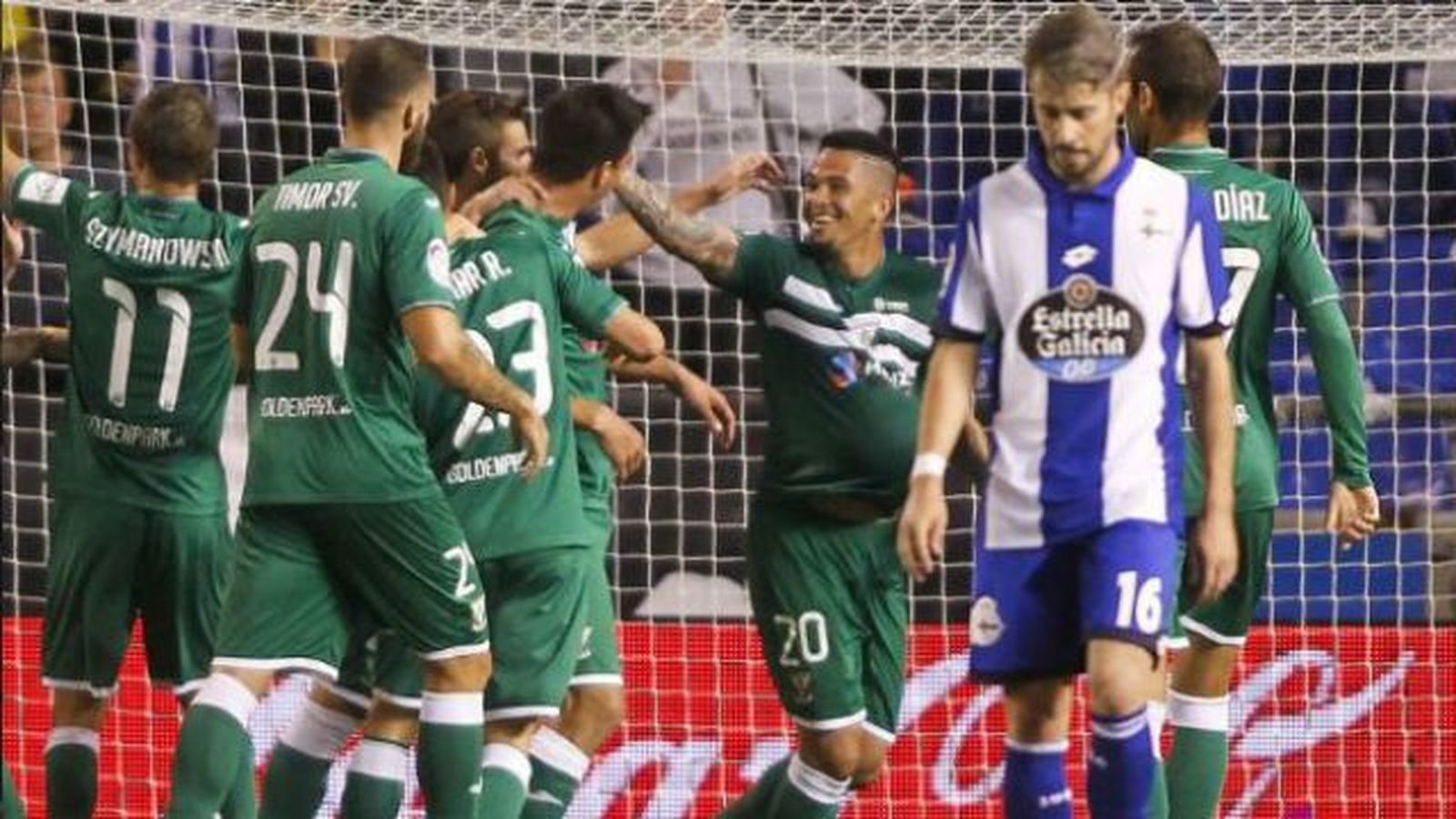 1-2. El Leganés remonta al Dépor para ganar en Riazor