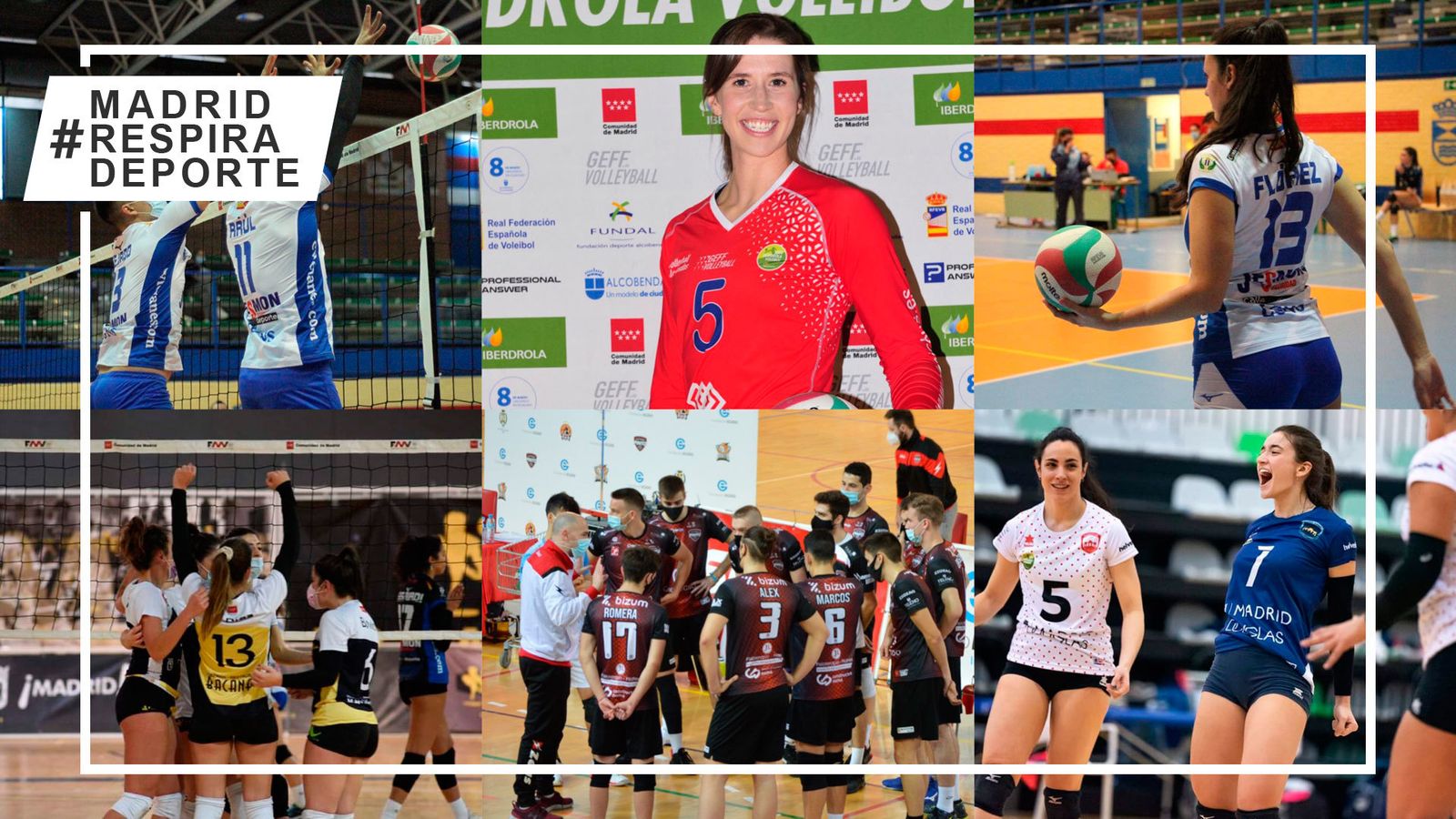 Los equipos madrileños de voleibol