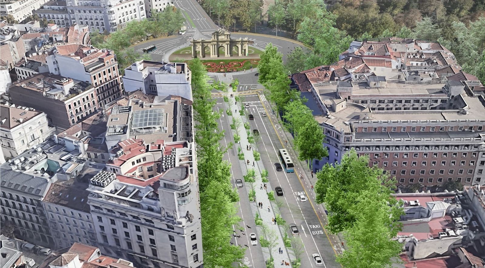 Bulevar que unirá Cibeles con la Puerta de Alcalá