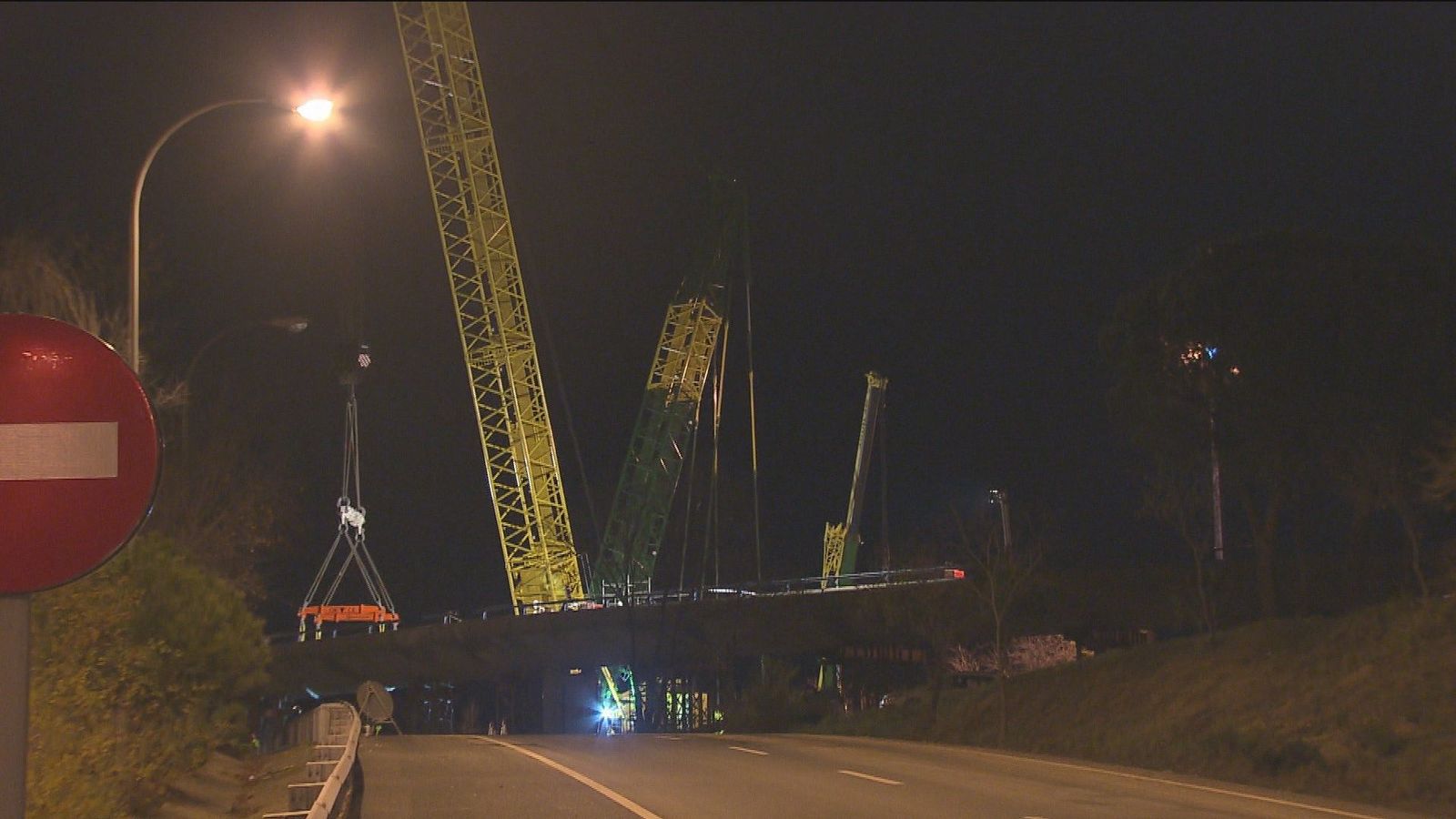 Afecciones al tráfico nocturno de la M-40 en sentido A-6