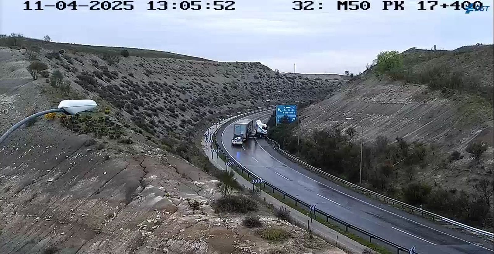 Accidente enlace M-50 con A-2