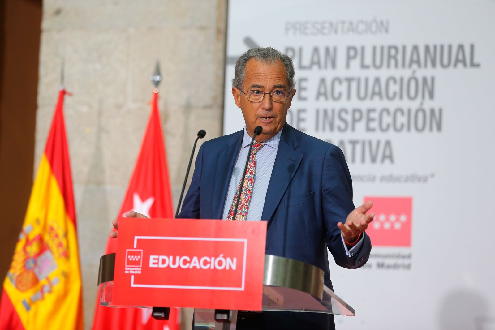 El consejero de Educación de la Comunidad de Madrid, Enrique Ossorio