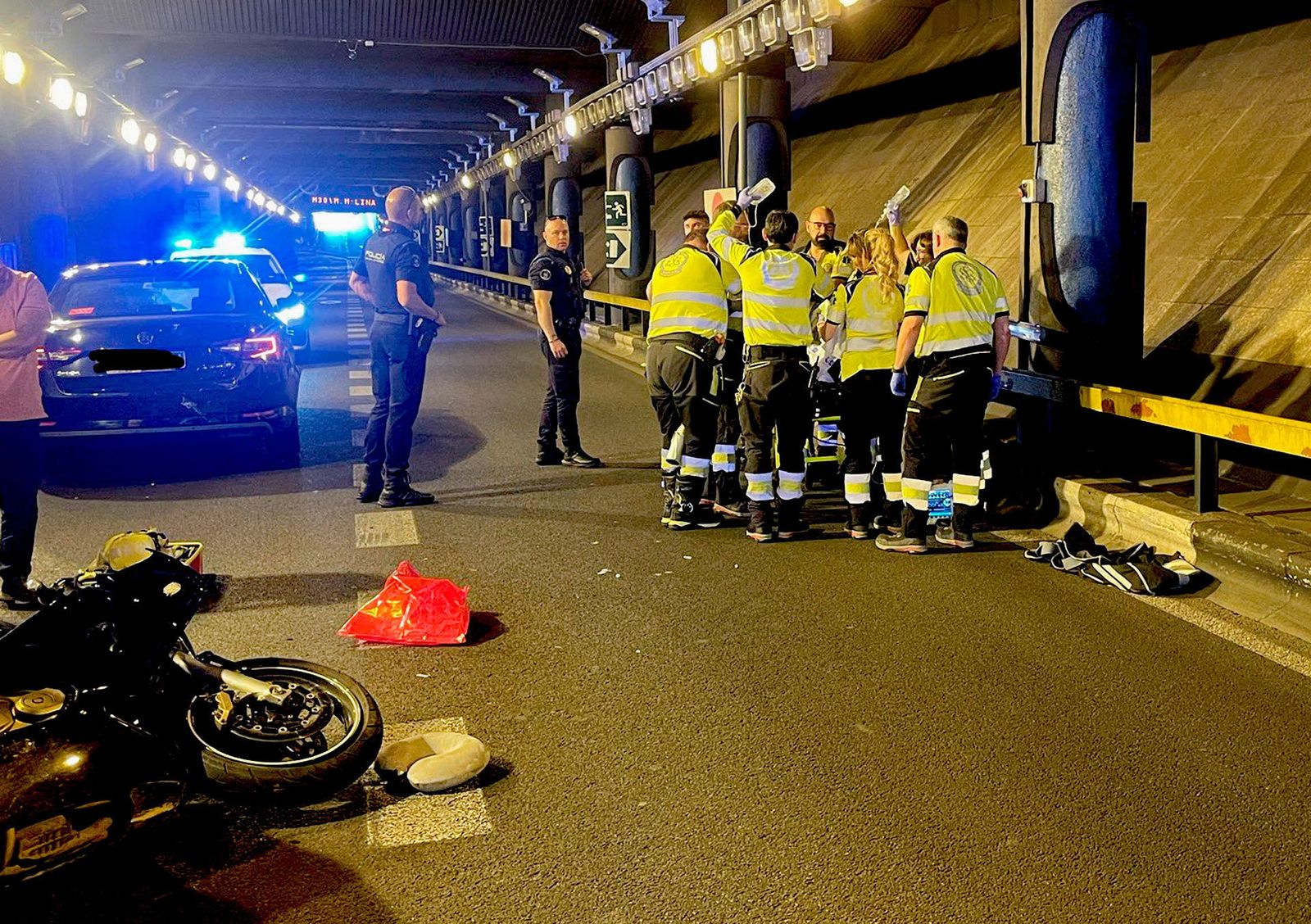 Colisión en el túnel de Tirso de Molina