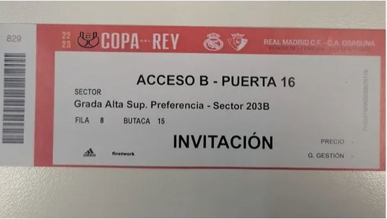 Entradas falsas en la Copa del Rey