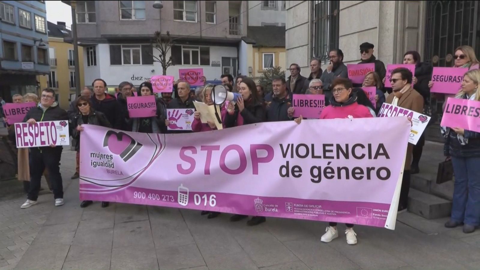 Protestas en Lugo por la excarcelación del 'violador del portal'