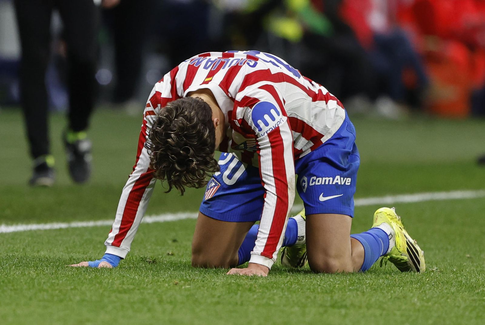 Giuliano Simeone, durante el partido ante el Betis