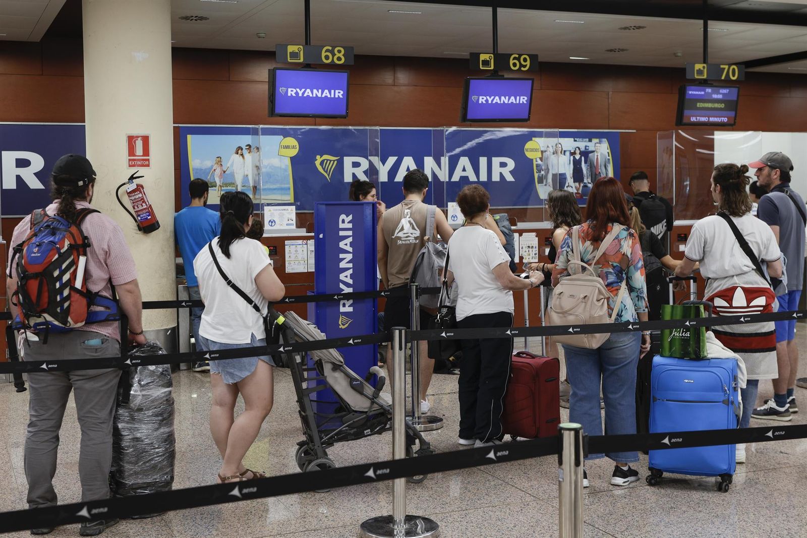 Mostrador de Ryanair