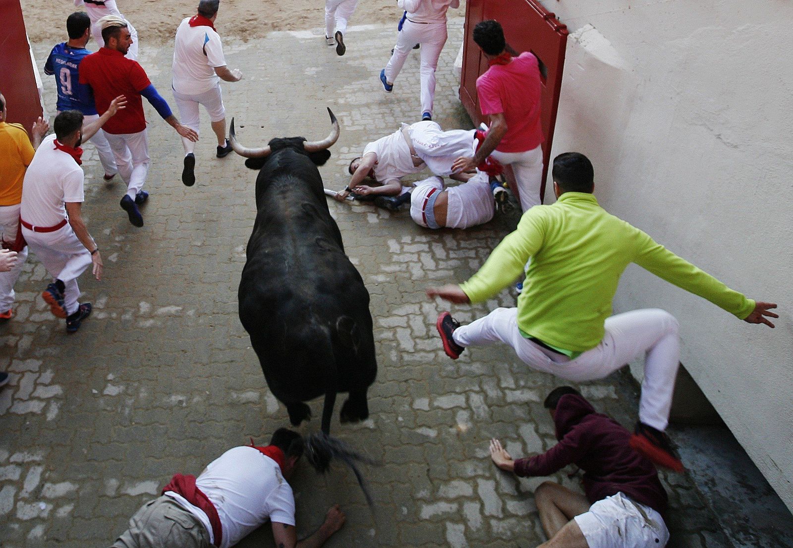 Unos veloces 'Jandilla' protagonizan el cuarto encierro de los Sanfermines 2019