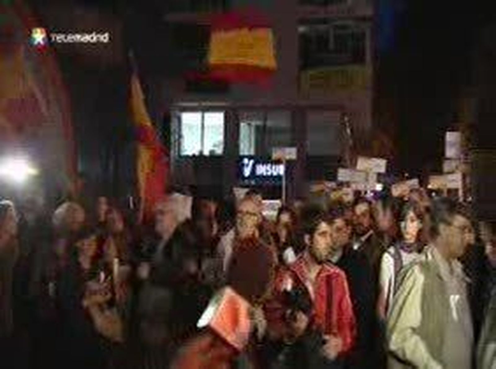 Manifestación ante la embajada de Venezuela