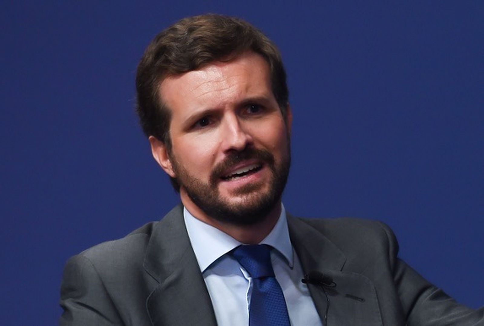 El presidente del PP, Pablo Casado