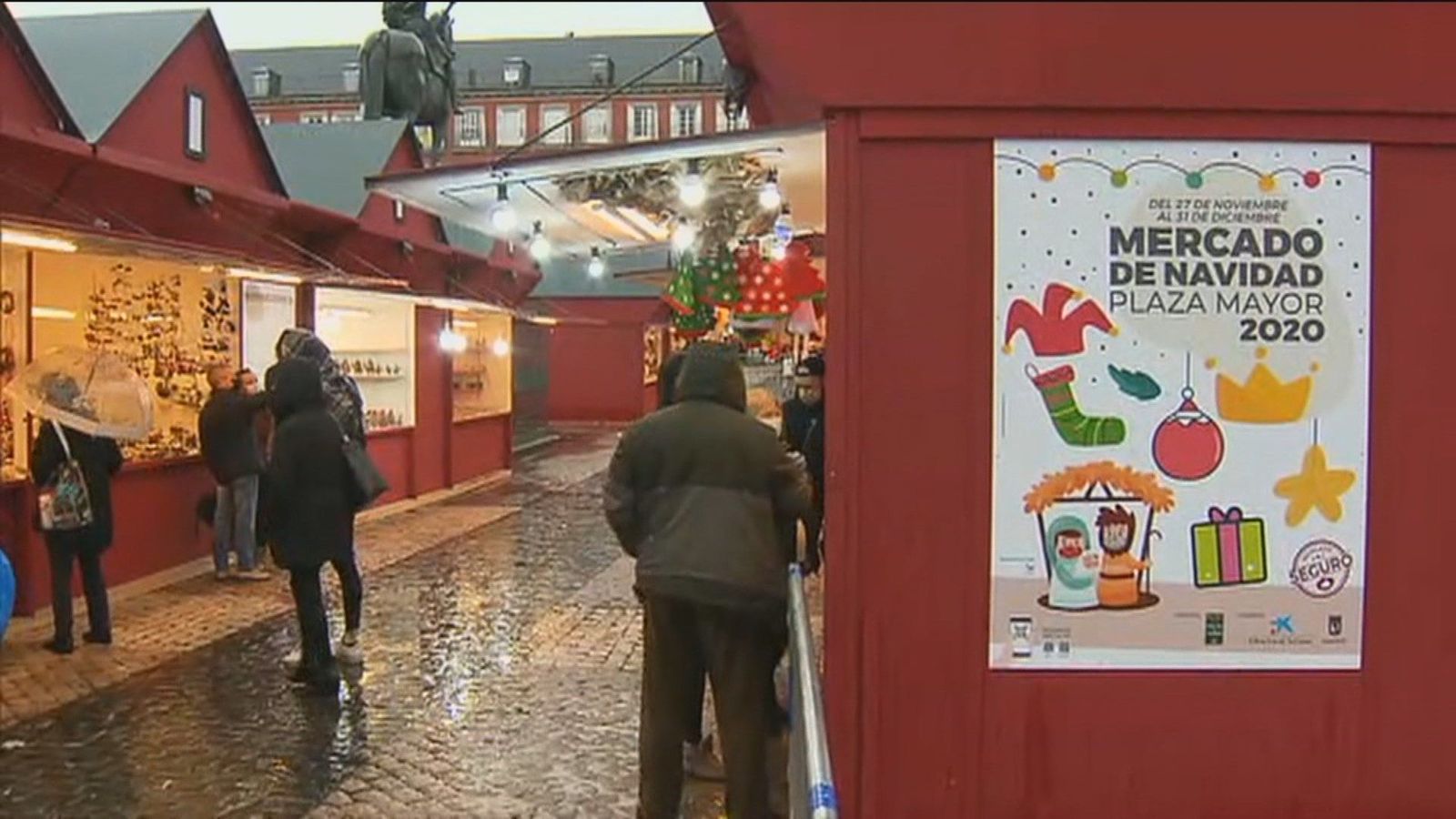 Inaugurado el mercadillo navideño de la Plaza Mayor