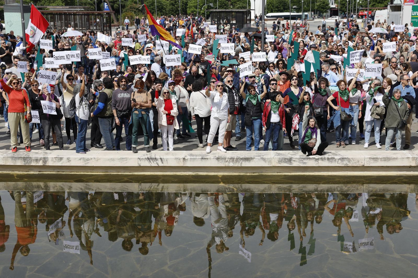 Concentración en Colón contra el fascismo
