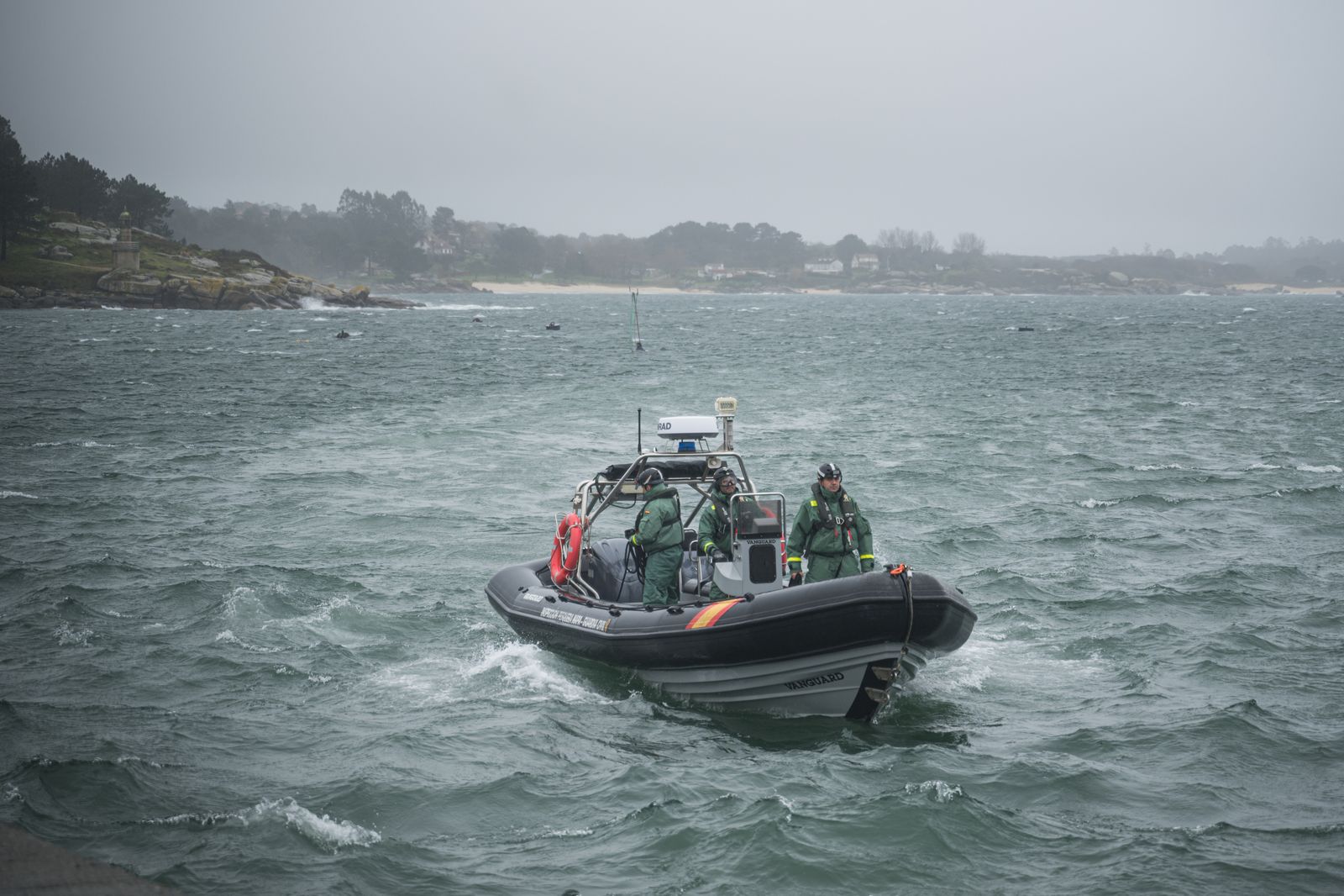 Lancha de buzos de la Guardia Civil