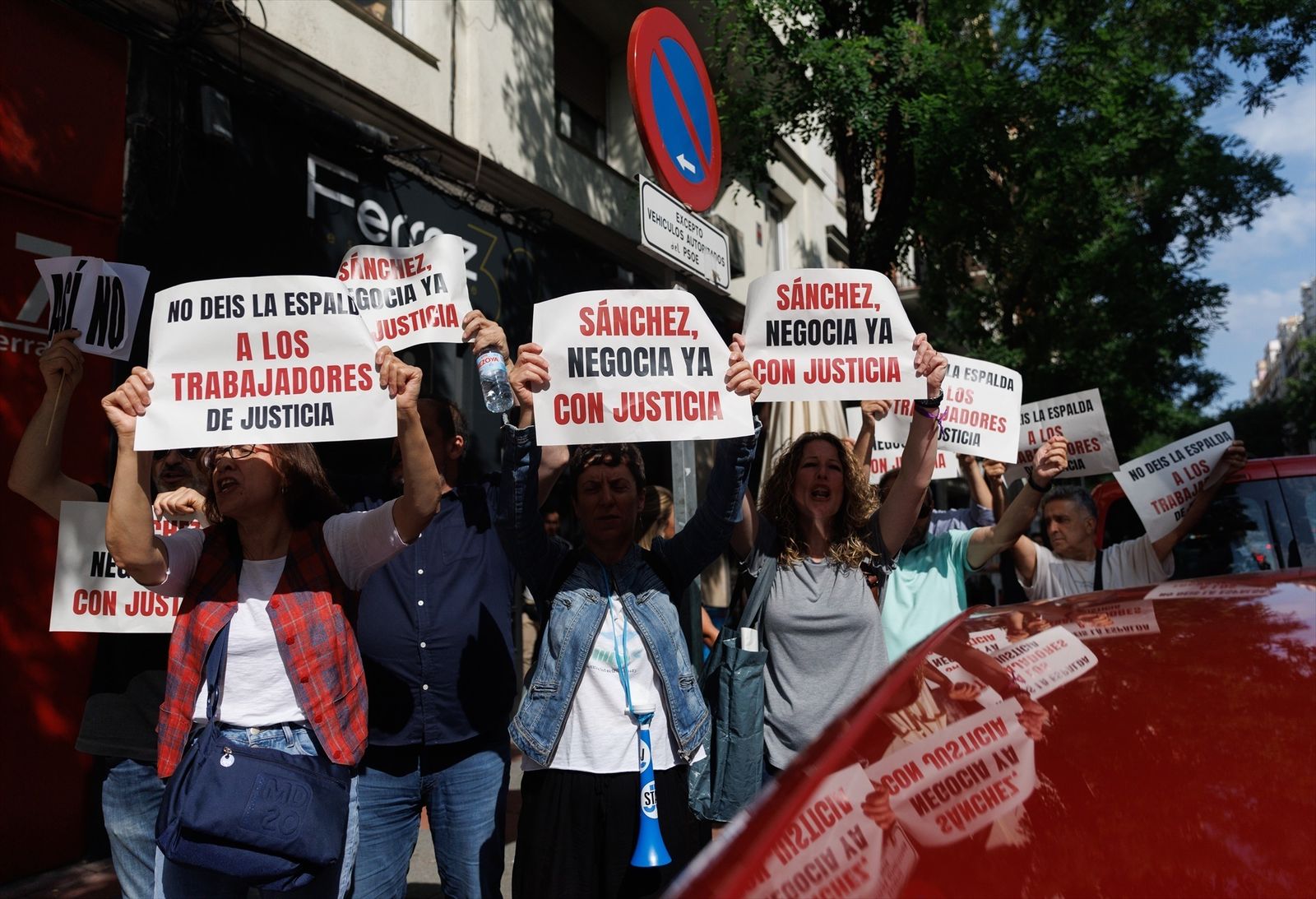 Huelga de funcionarios de Justicia