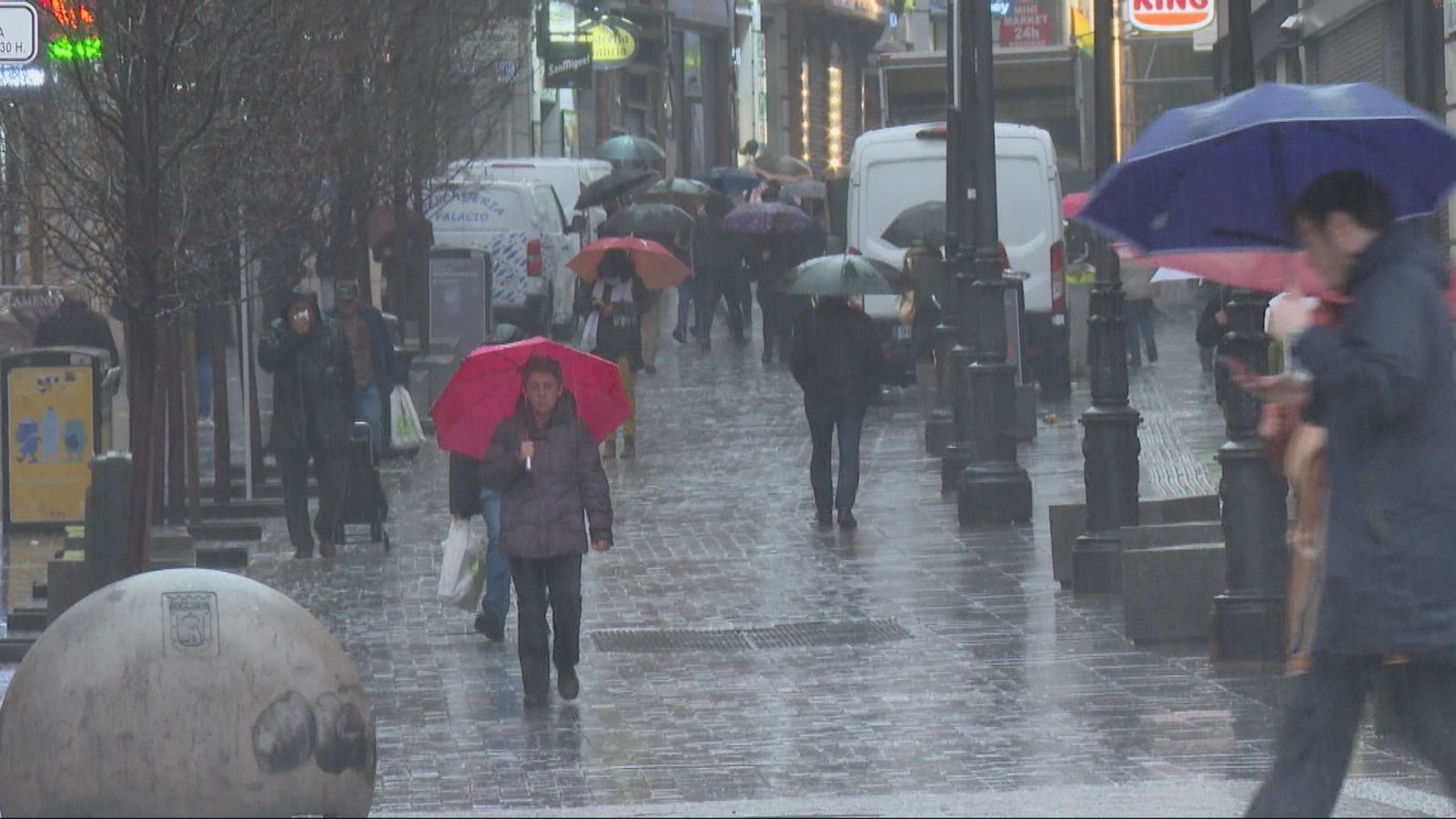 Febrero empieza con lluvias generalizadas y más frío en la Comunidad de Madrid
