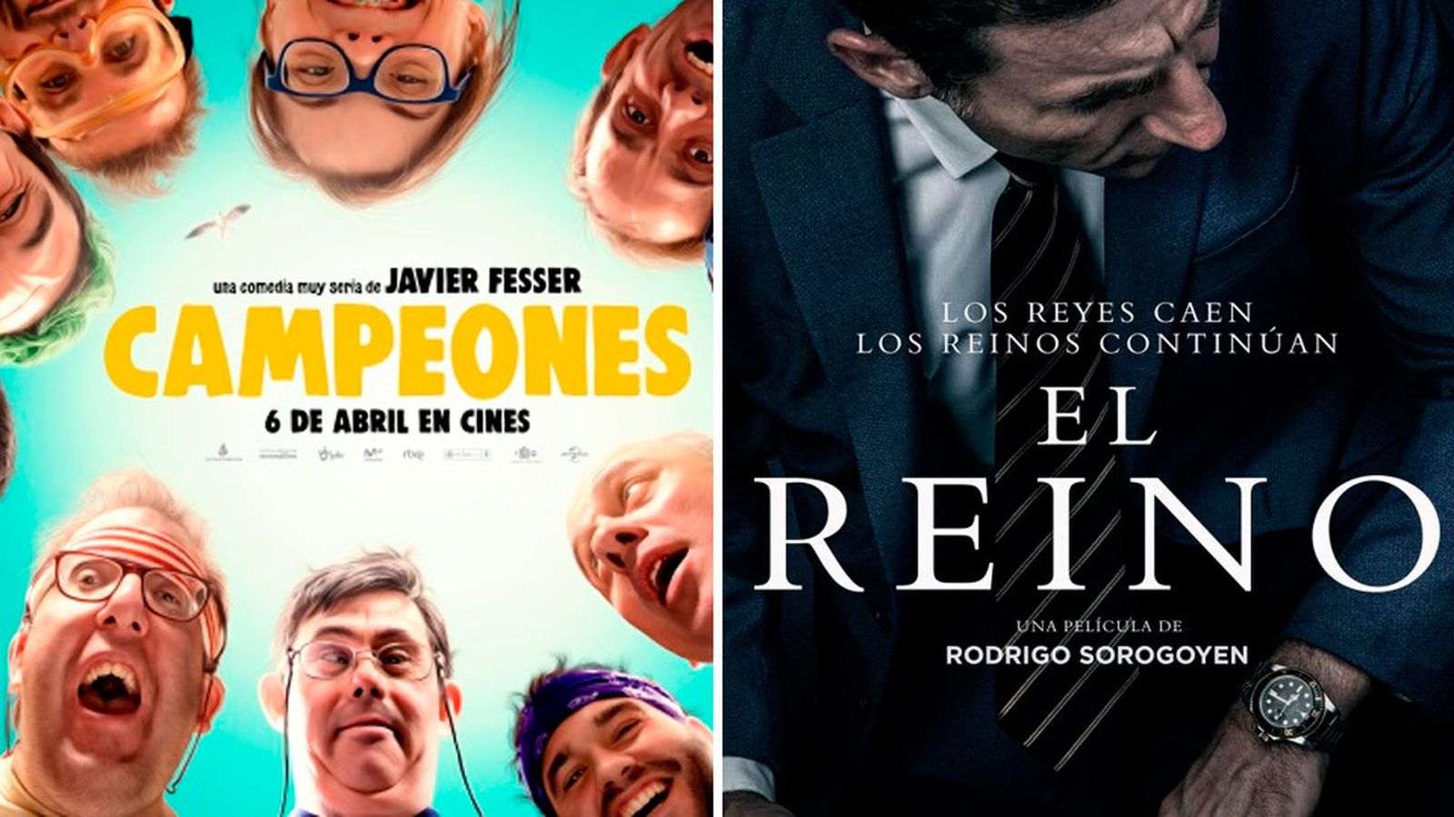 'Campeones' y 'El Reino', favoritas para los Pemios Goya 2019.