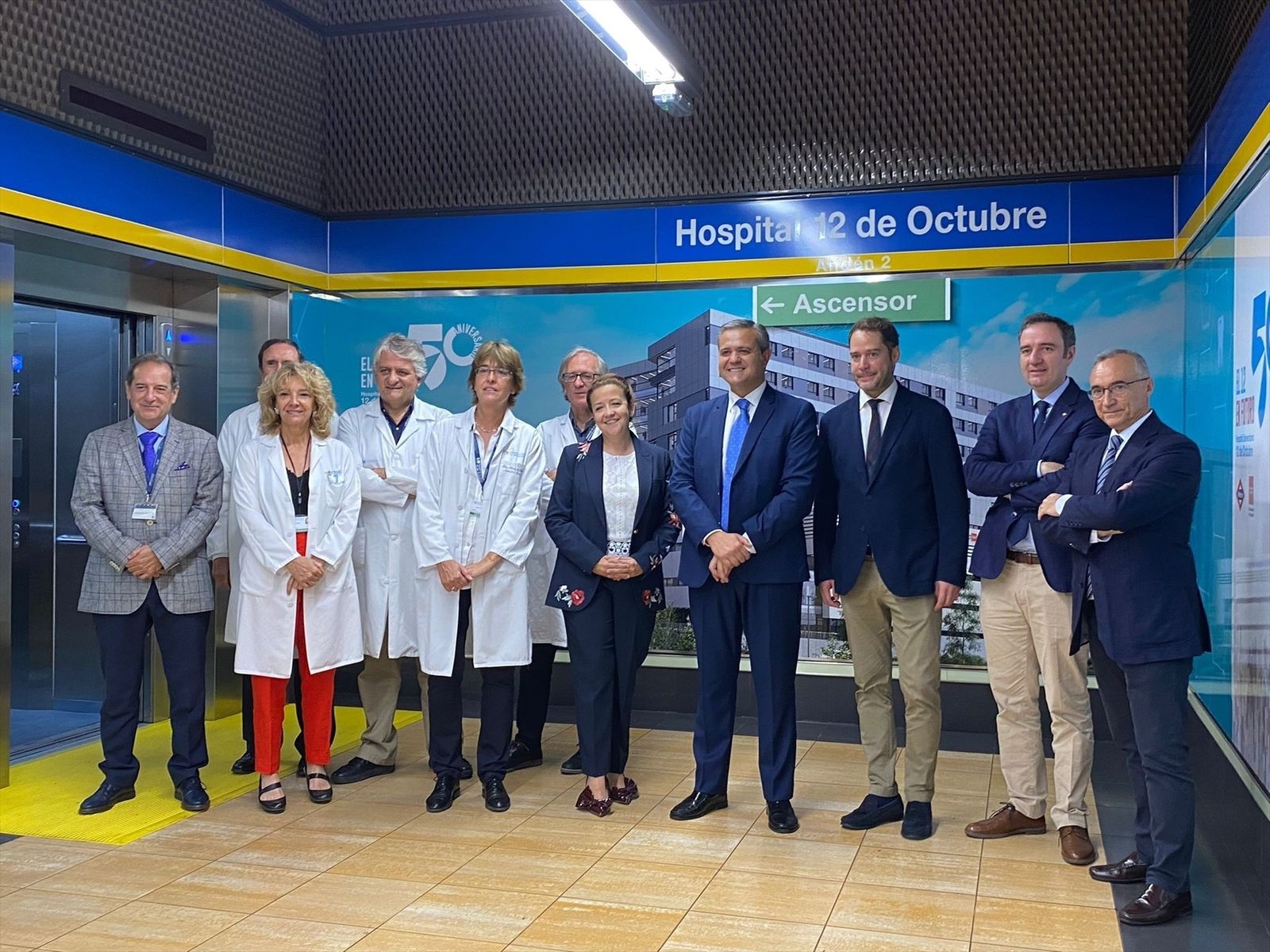 La historia del Hospital 12 de octubre se puede ver desde ya en la estación de Metro que lleva su nombre