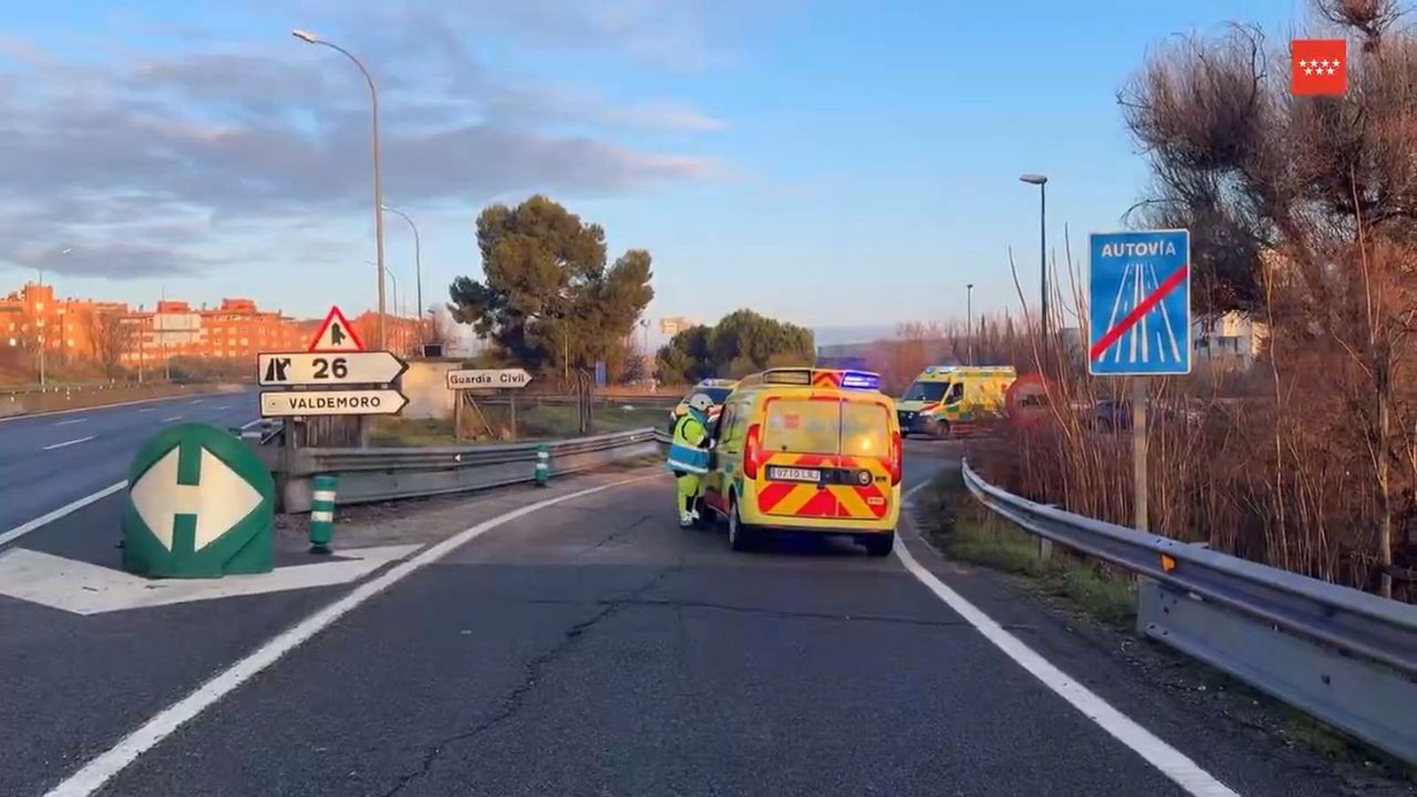 Conductor muere en Valdemoro.