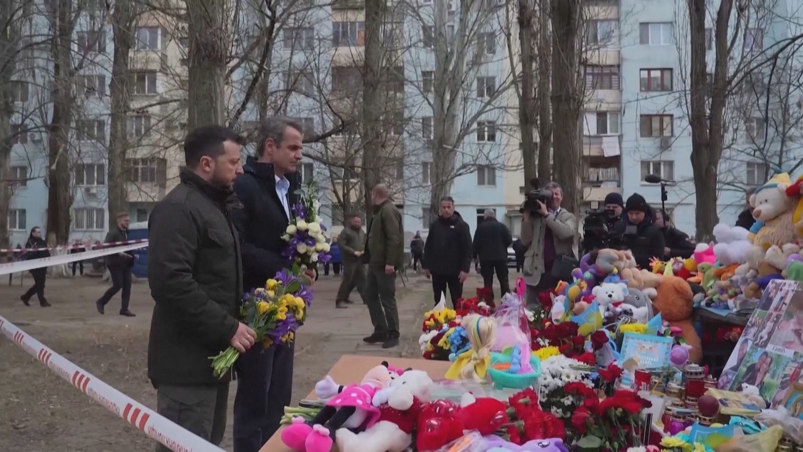 Zelenski y Mitsotakis salen ilesos de un ataque de drones rusos cerca de sus convoyes
