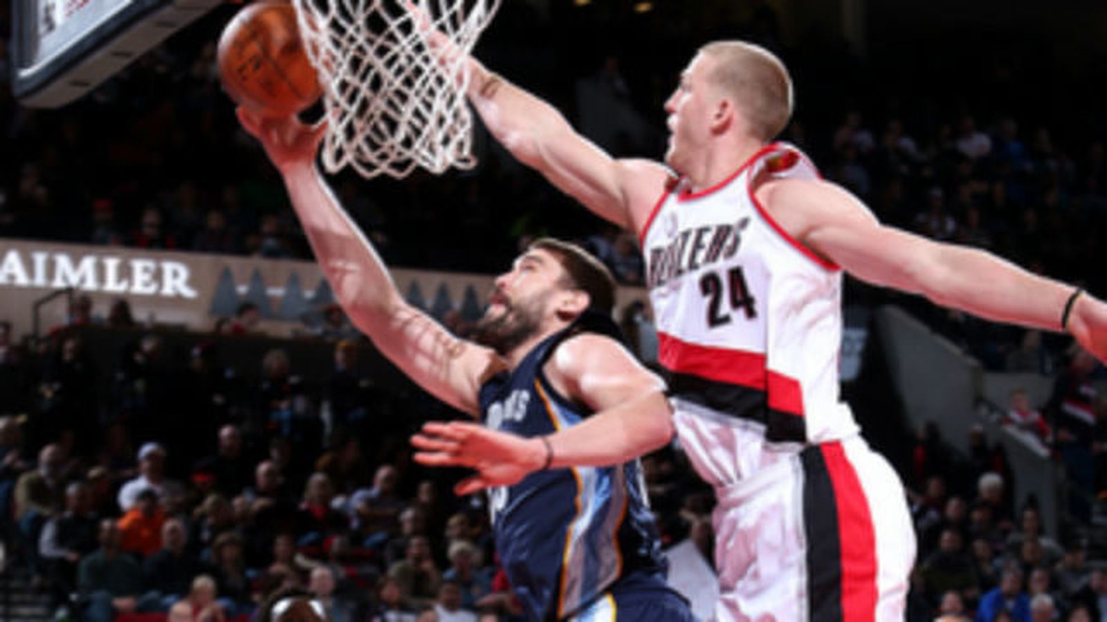 Marc Gasol ante los Trail Blazers