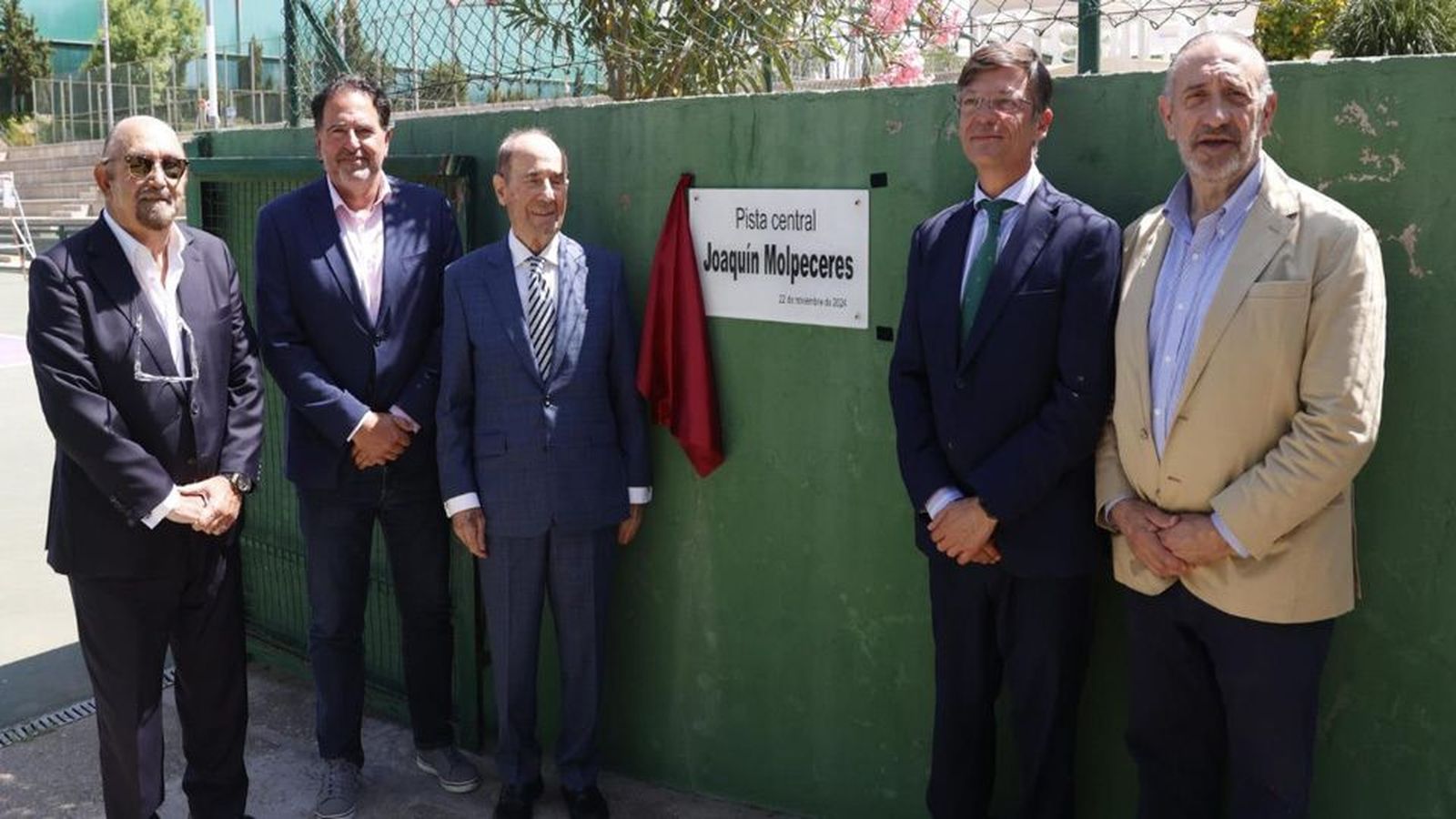 Emotivo homenaje a Joaquín Molpeceres, expresidente de la Federación de Tenis de Madrid