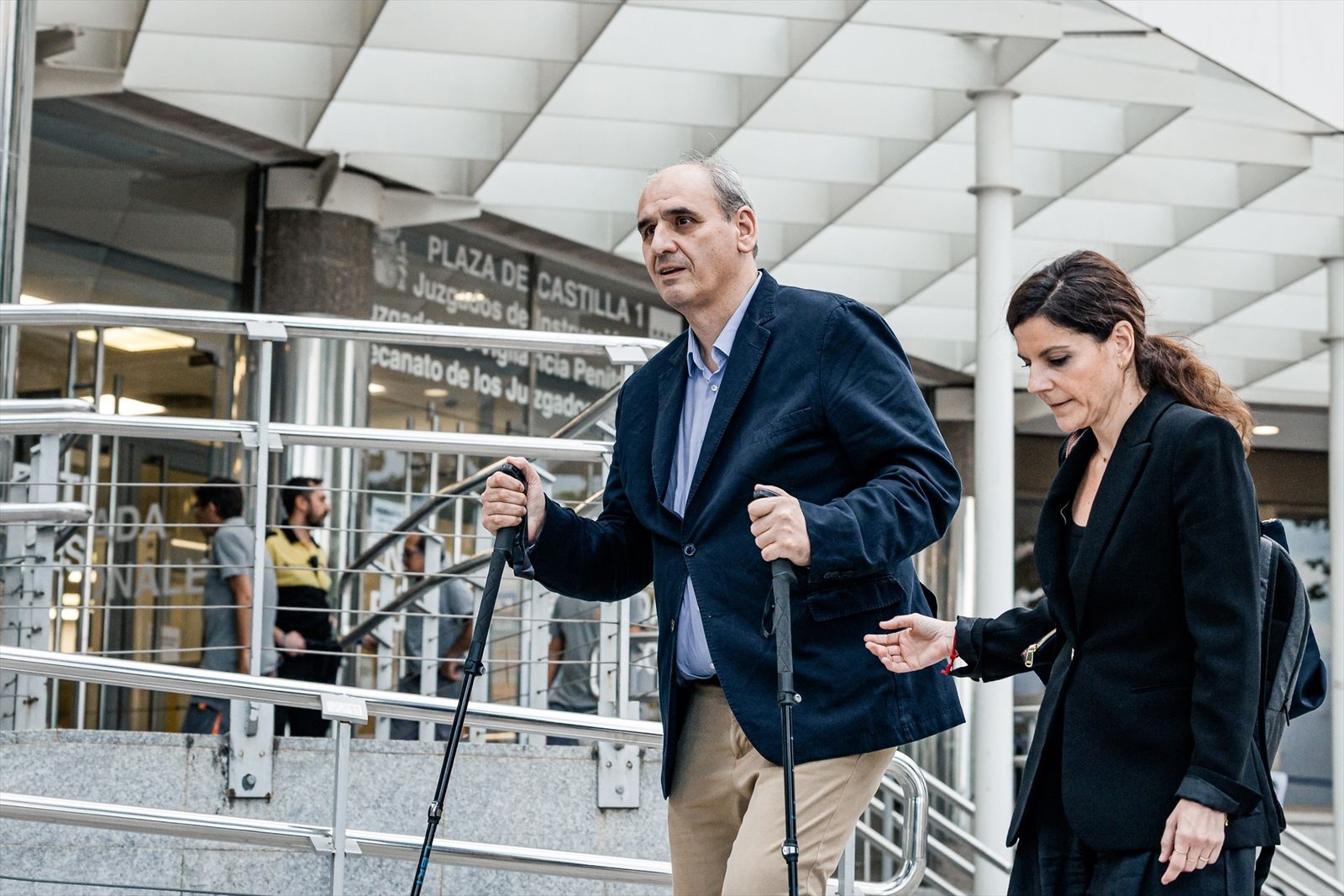 El empresario Juan Carlos Barrabés Cónsul a su salida de los Juzgados de Plaza de Castilla