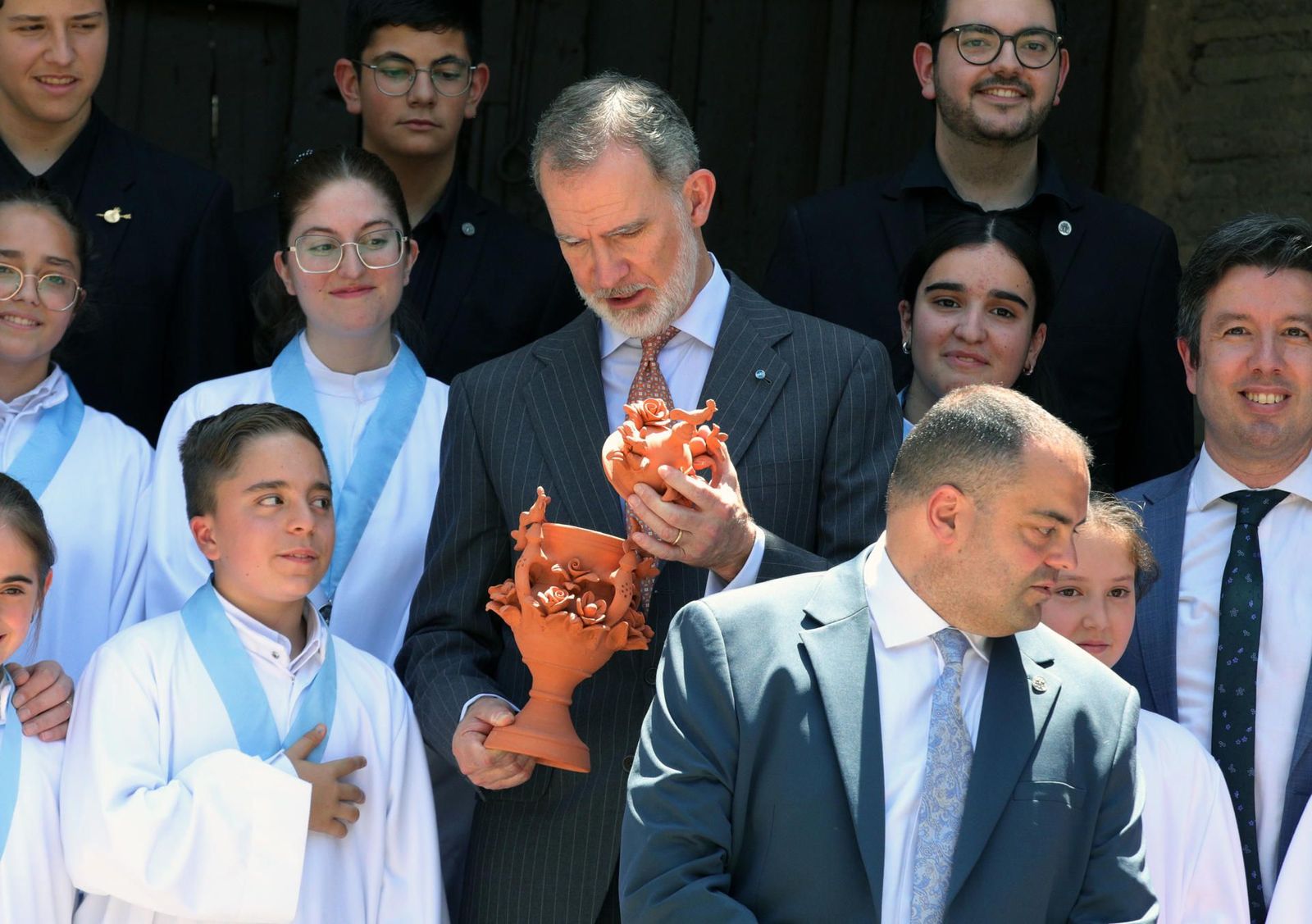 Felipe VI, en Granada, con las reales Maestranzas de Caballería