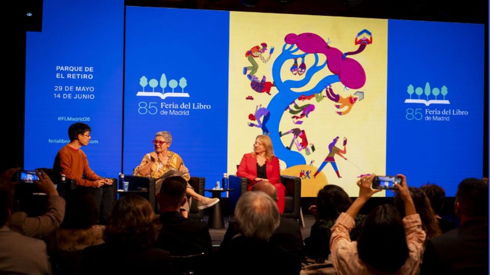 El cartel de la 85ª Feria del Libro de Madrid muestra los frutos del humor y el amor por los libros