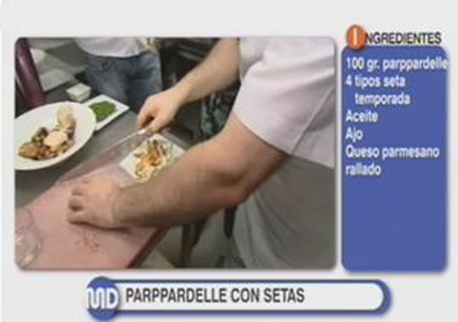Pasta con setas en plena temporada