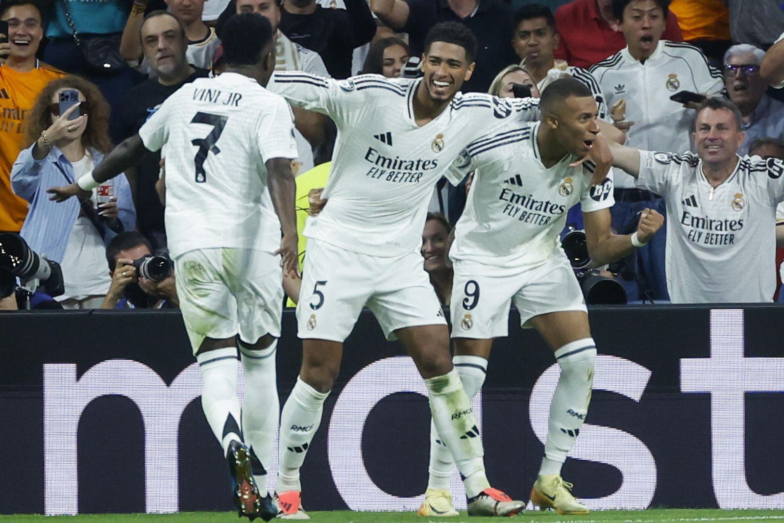 Vinicius, Bellingham y Mbappé