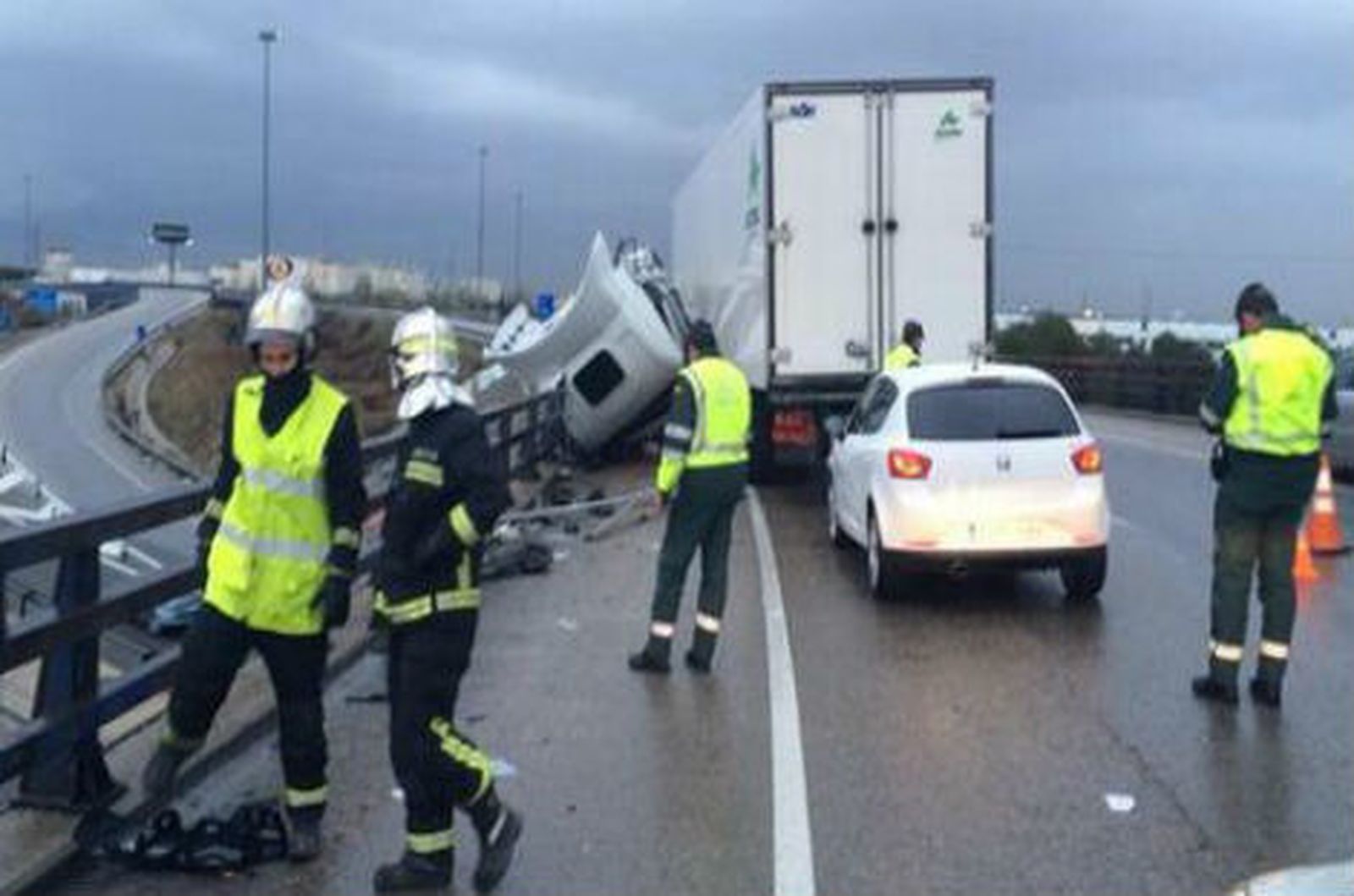 Accidente de tráfico en la A4 a la altura de Getafe