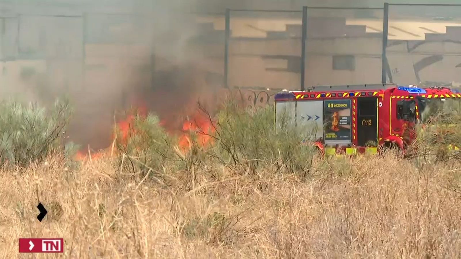 Incendio en Paracuellos