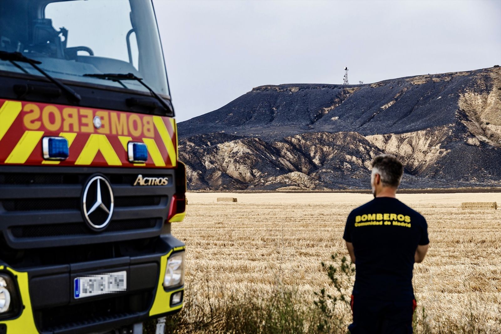 Un bombero de la Comunidad de Madrid