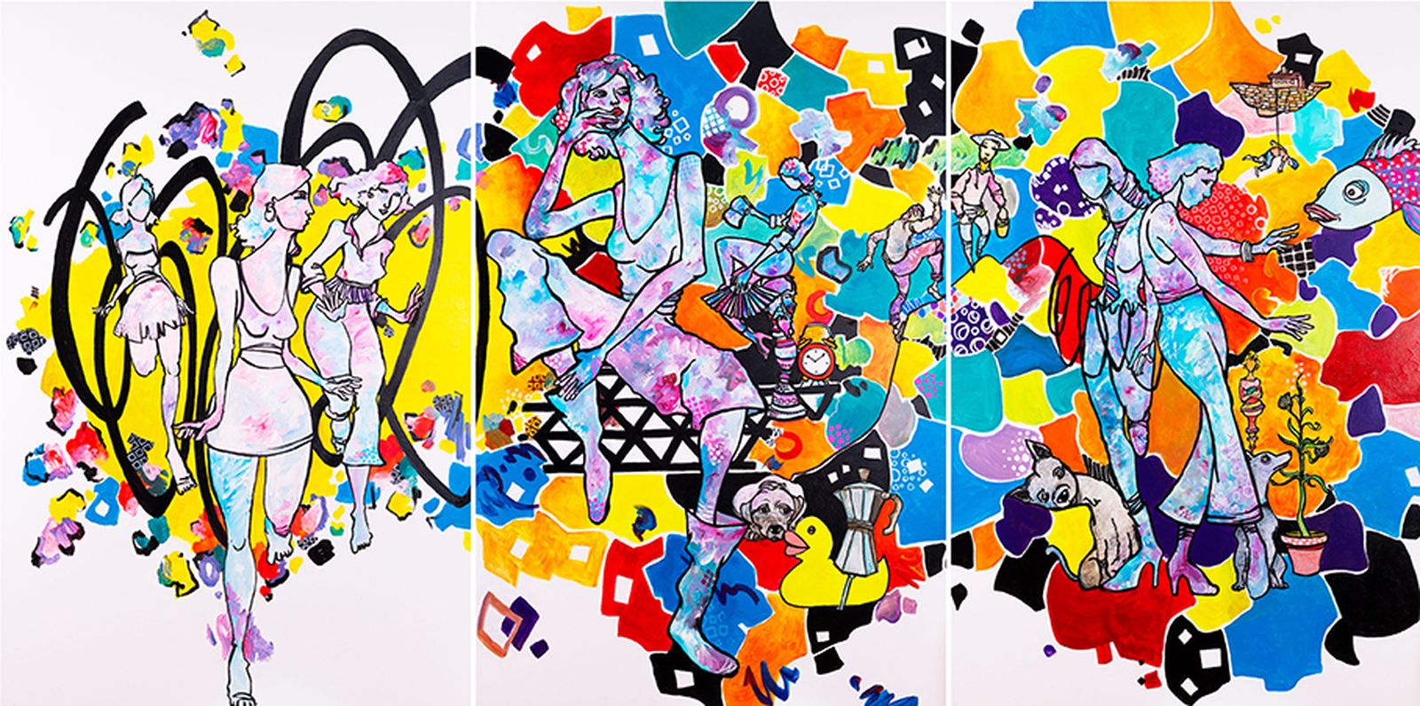 Una de las obras del pintor Álvaro Peña