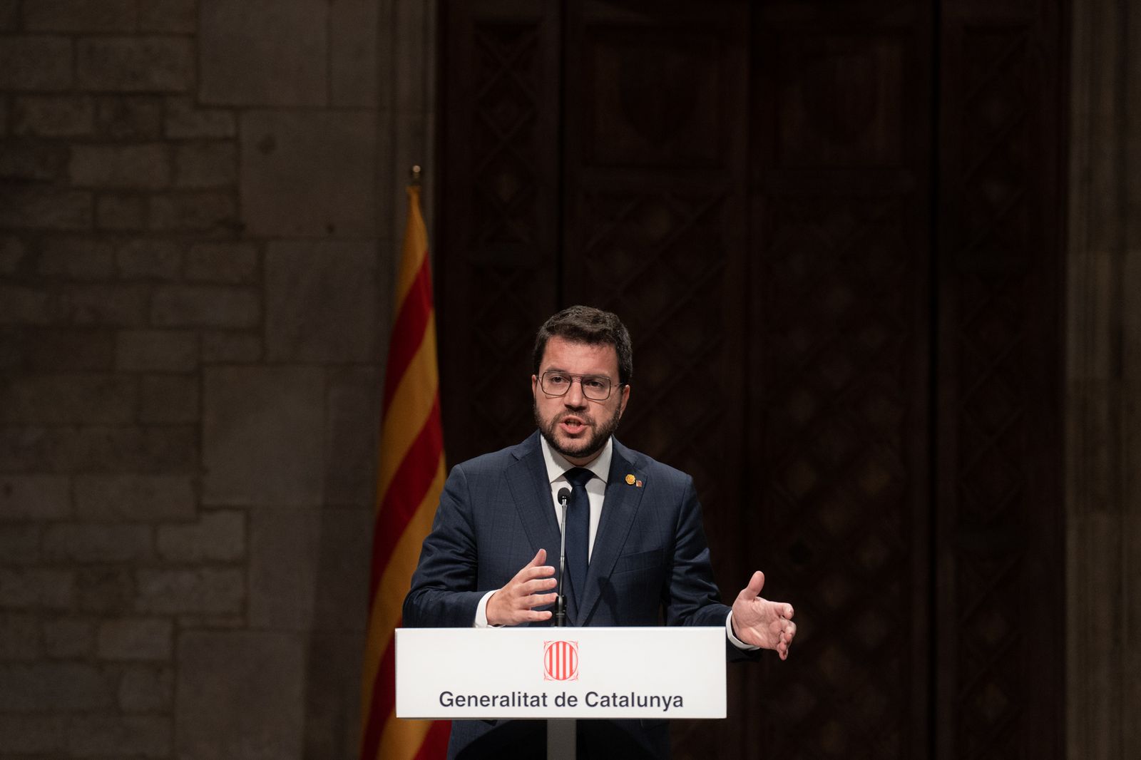 El presidente de la Generalitat, Pere Aragonès