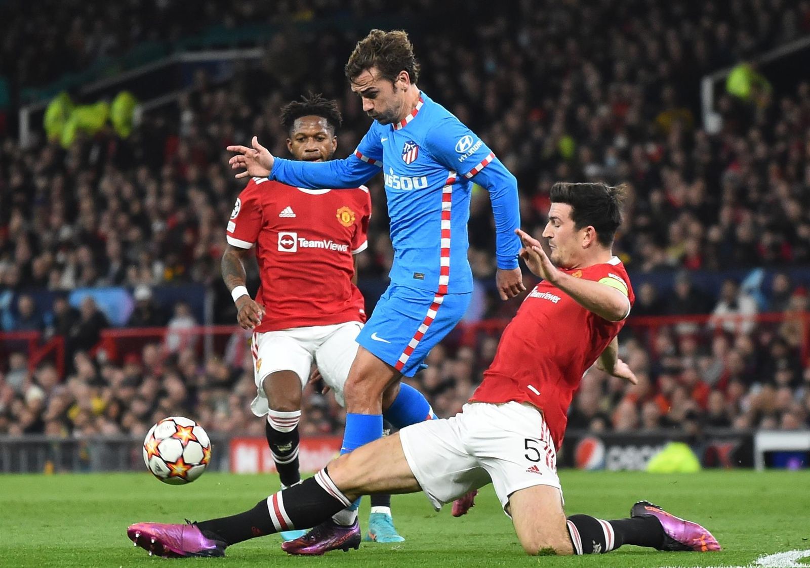 Griezmann ante el Manchester United