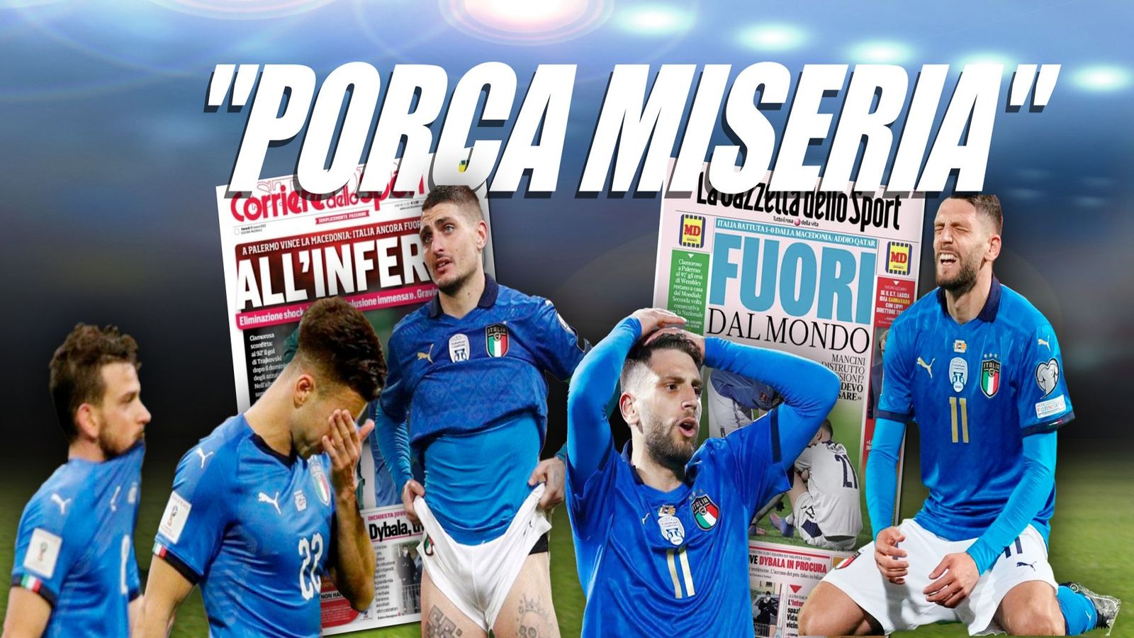 Italia, del éxito europeo al batacazo mundial