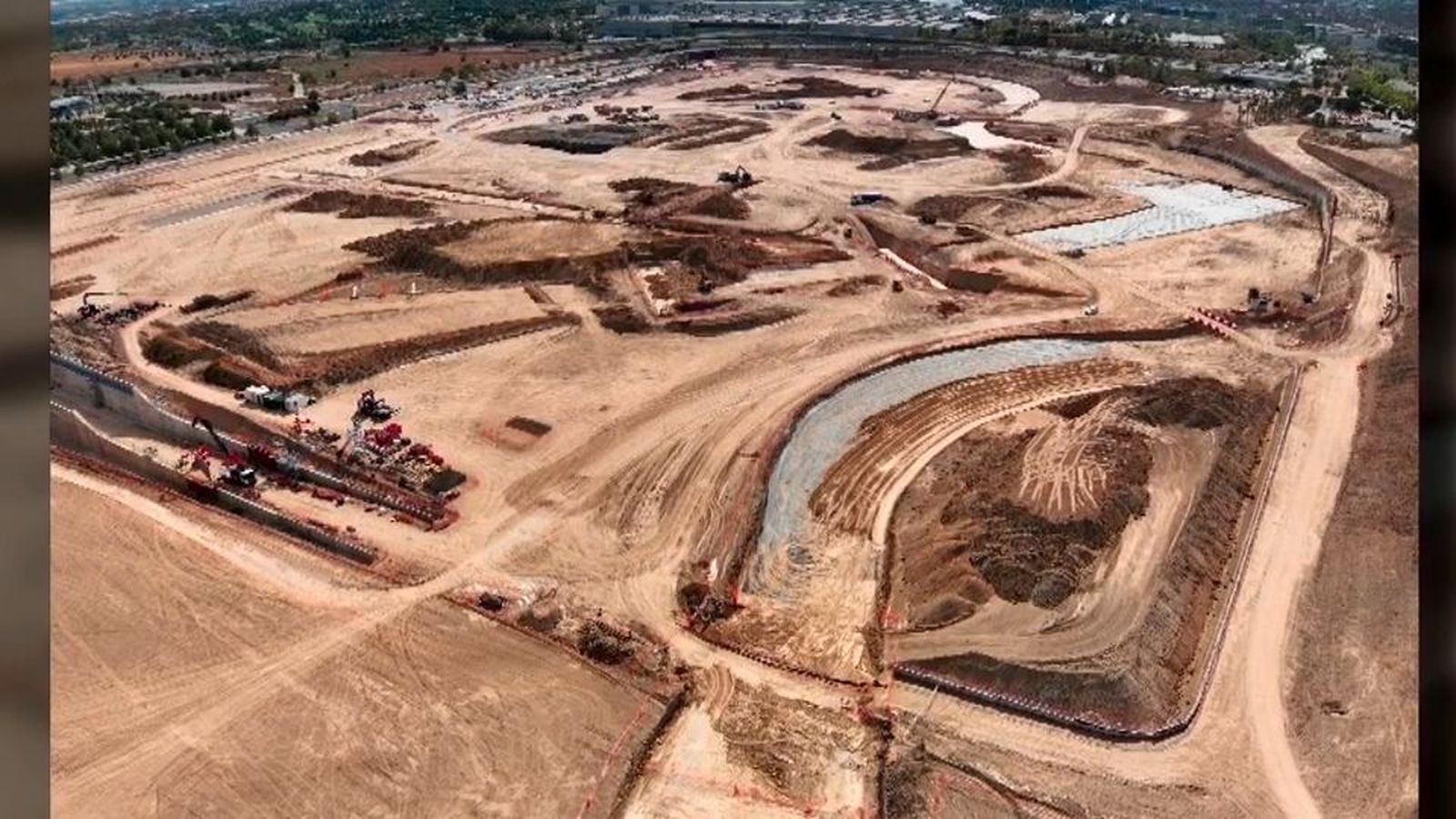 Las obras del circuito de Fórmula 1 en Madrid a vista de pájaro: el asfaltado comienza esta semana