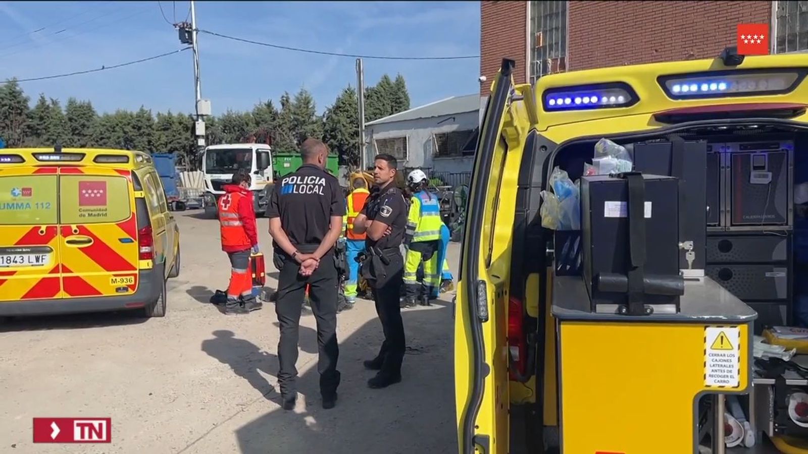 Accidente laboral en Torrejón de la Calzada