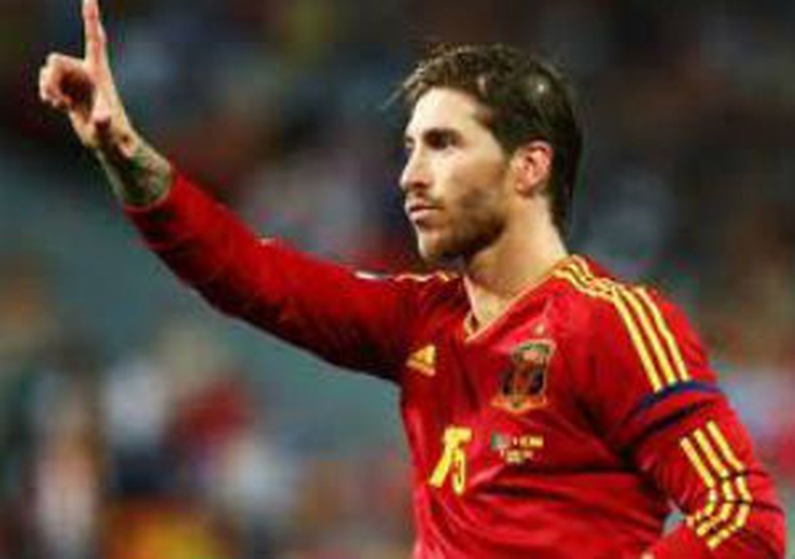 Sergio Ramos, con España