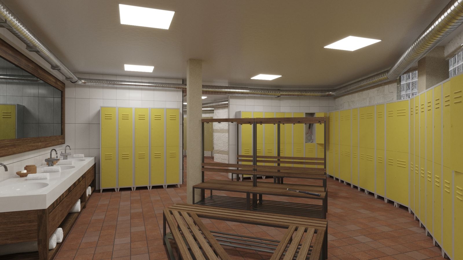 Nuevos vestuarios para la piscina cubierta de Mejorada