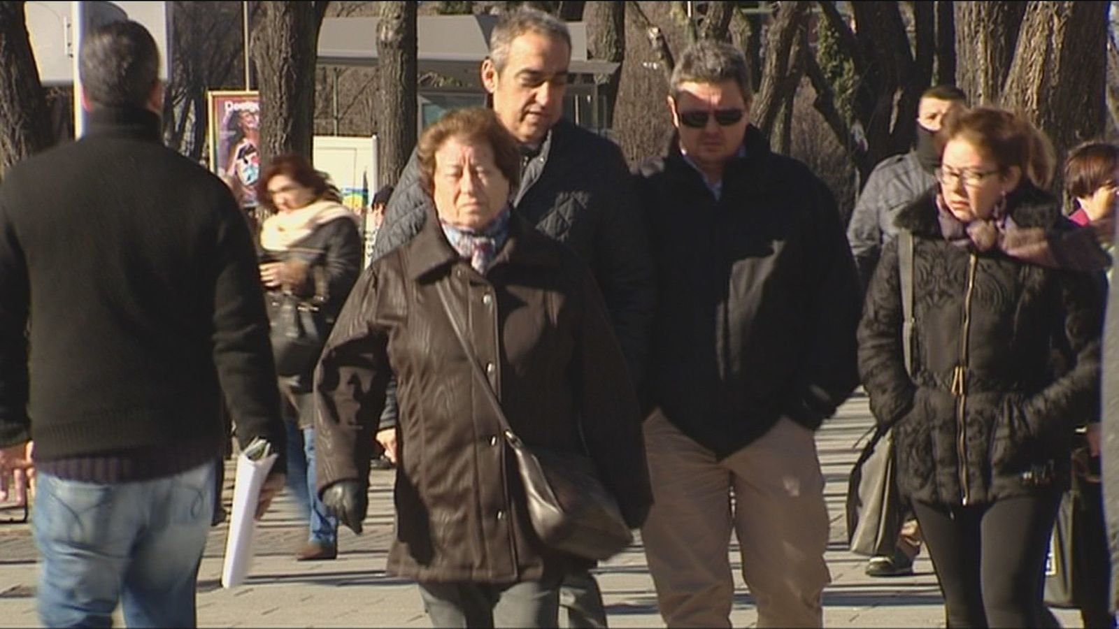 Transeúntes en Madrid