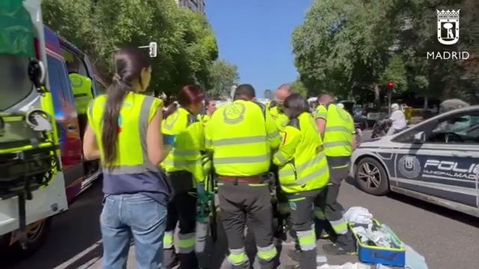 Atropello múltiple en la avenida Ramón y Cajal de Madrid