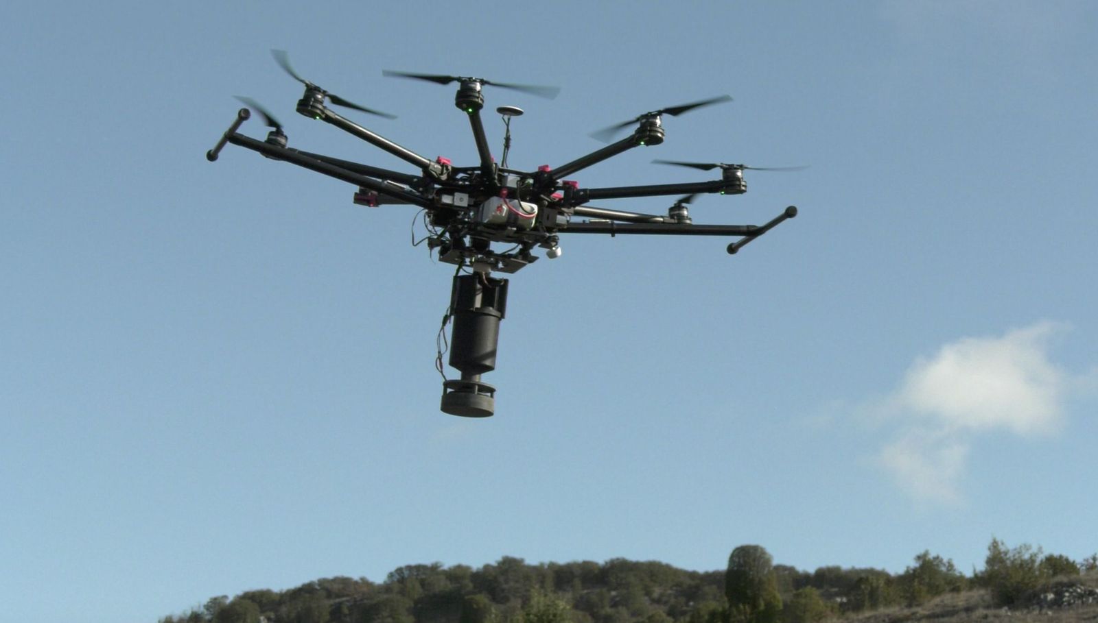 Uno de los drones empleados por CO2 Revolution