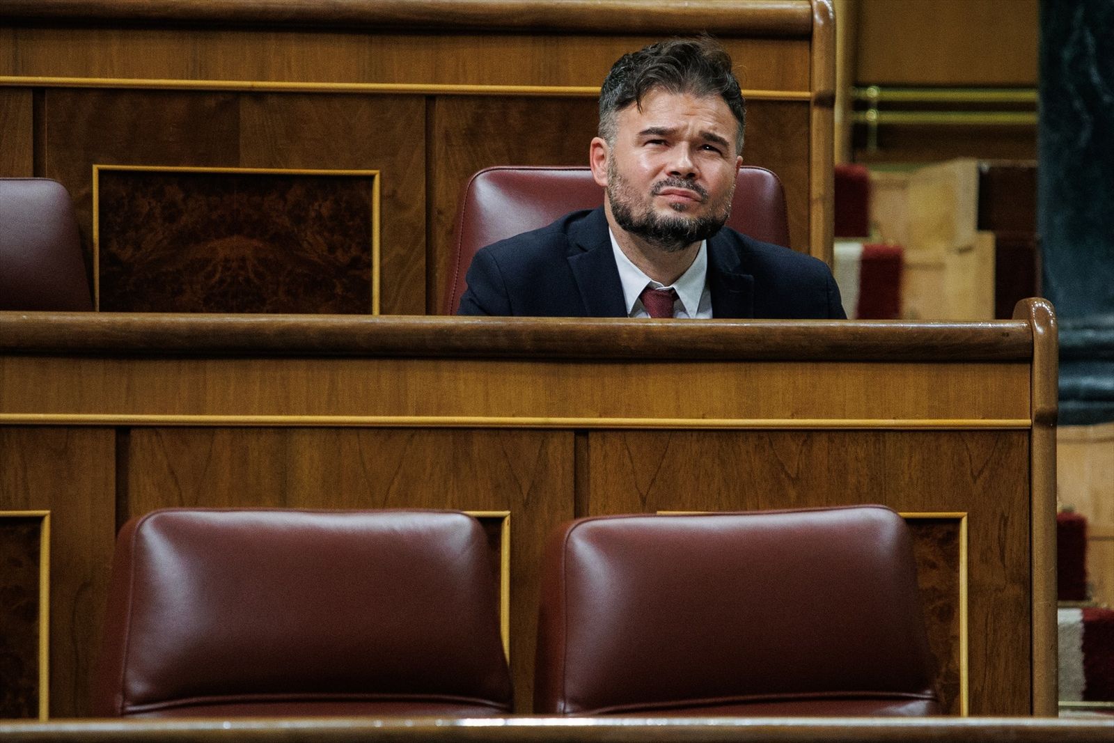 El portavoz parlamentario de ERC, Gabriel Rufián,