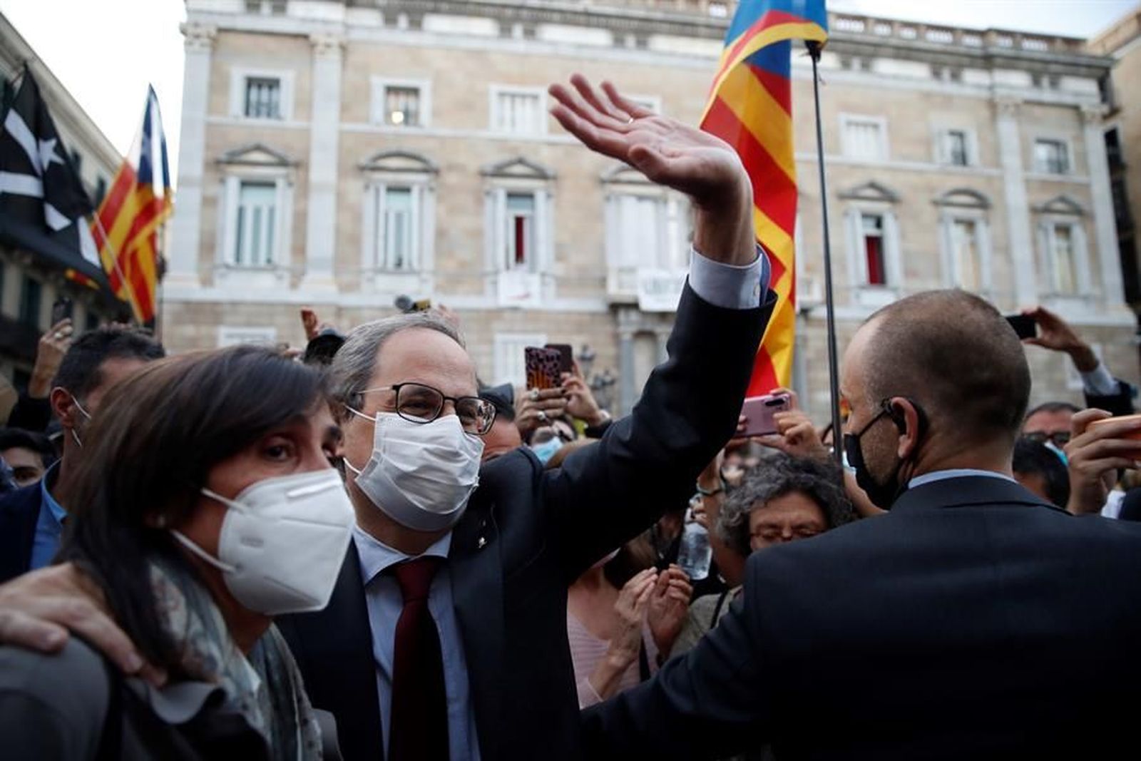 Torra pide una ley de amnistía y, por escrito, hablar de autodeterminación