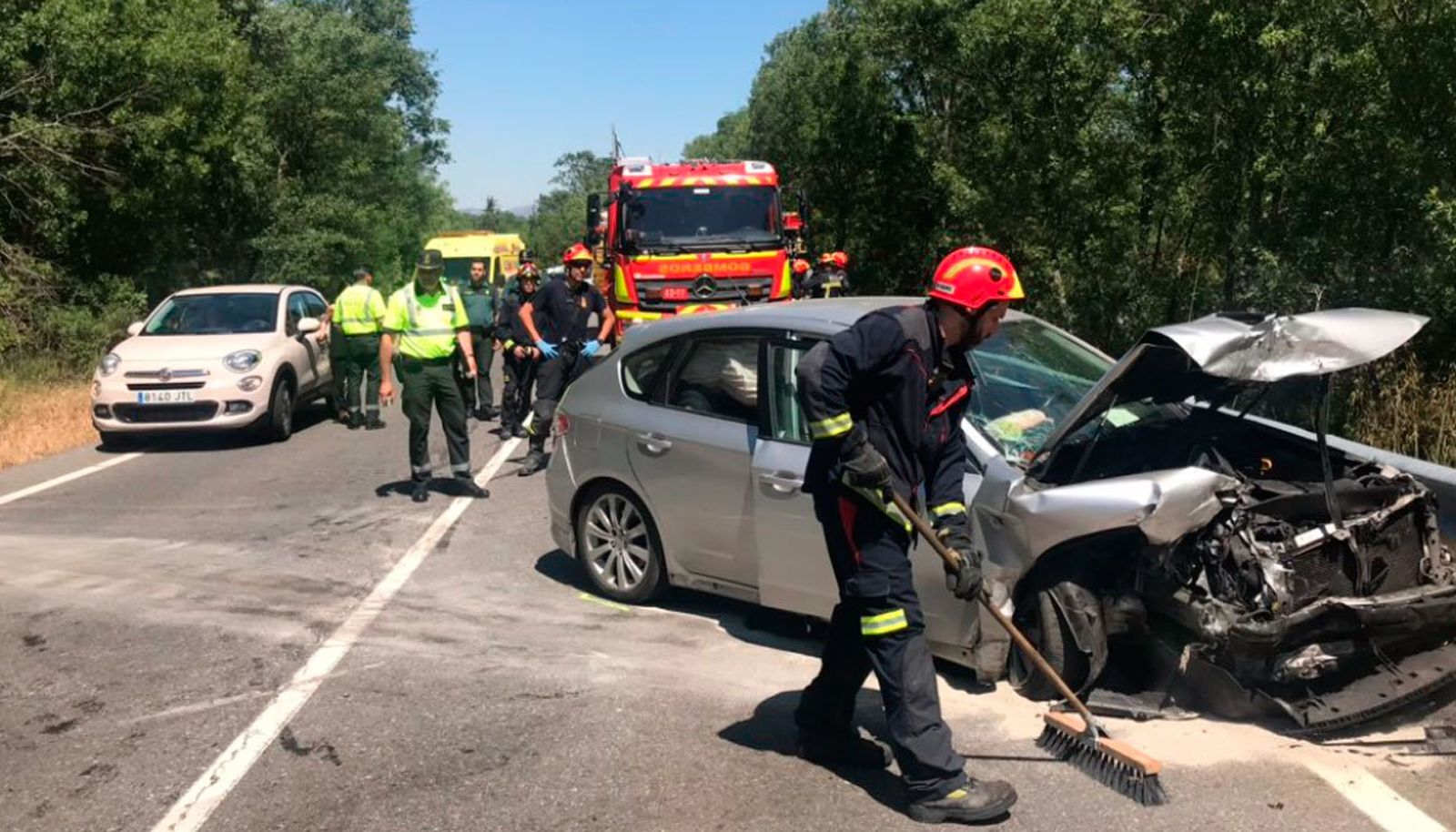 Herida grave una mujer tras sufrir un accidente de tráfico en la M-505