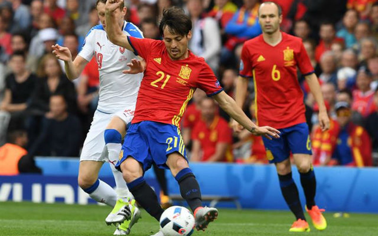 David Silva y Andrés Iniesta