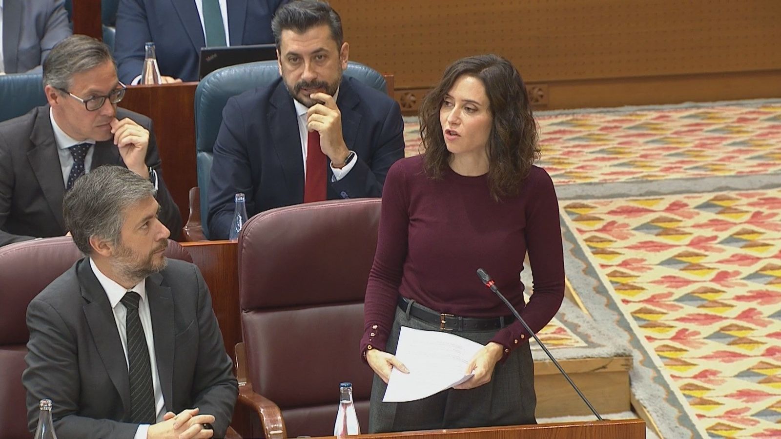 Ayuso dice que si fuera por el PSOE el régimen iraní "seguiría armándose"