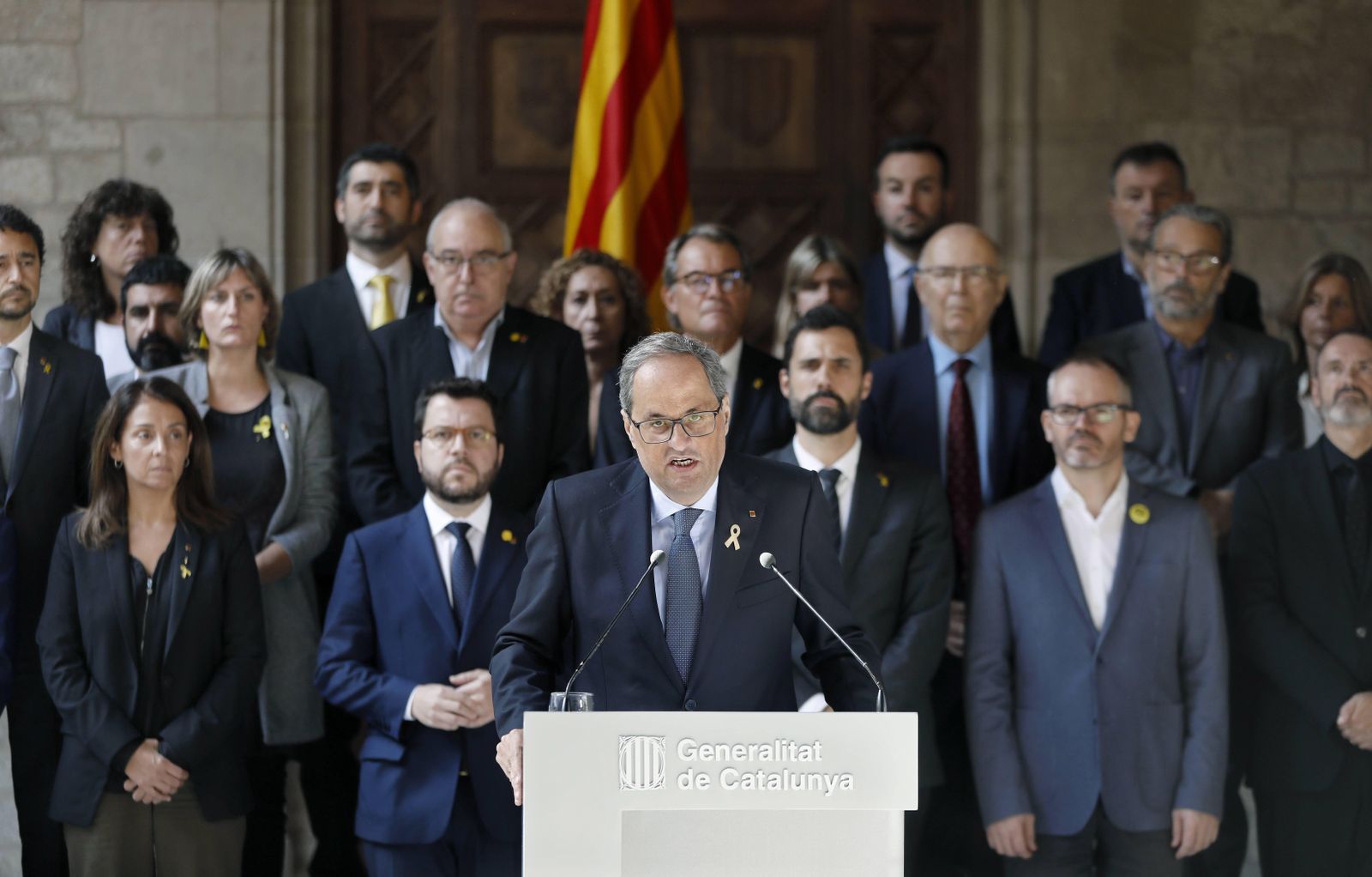 Torra carga contra la sentencia del 'procés': "Es un insulto a la democracia"